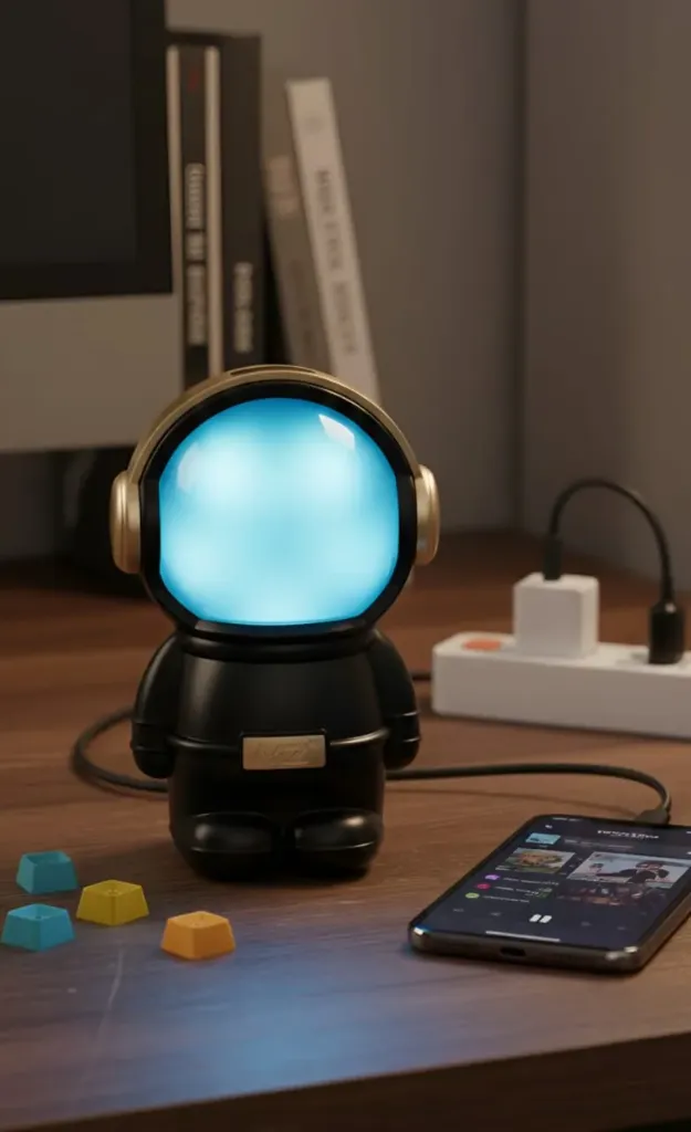 MZ M6 Astronaut Bluetooth Speaker | 5W Portable Wireless Speaker with FM Radio, USB & TF Card | 4 Hours Playtime | Multicolor