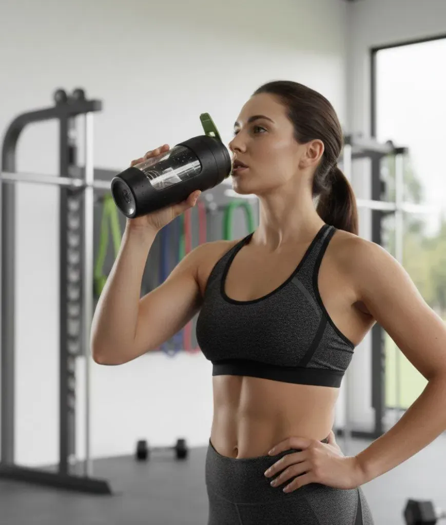 Leakproof Protein Shaker Bottle with Mixing Ball | Gym & Fitness Water Bottle | BPA-Free Sports Shaker for Protein, Pre-Workout & Smoothies